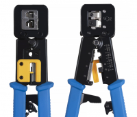 Cabeus HT-376Z Инструмент обжимной для коннекторов быстрой установки RJ-45 (8р8с), RJ-11/12 (6р6с, 6р4с, 6р2с), профессиональный, с храповым механизмом