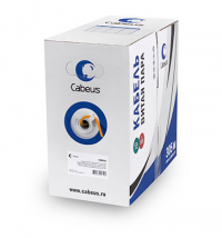 Cabeus UTP-4P-Cat.5e-SOLID-LSZH-OR-LIGHT Кабель витая пара UTP (U/UTP), категория 5e, 4 пары 0,48мм (24 AWG), одножильный, LSZH, нг(А)-HF, оранжевый, (305 м)