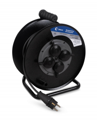 Cabeus EC-C-4.0-FR-G-30-IP44 Удлинитель силовой КГ 4000 Вт 30м на металлической катушке IP 44 (c/з)
