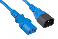 Cabeus PC-189-VDE-1.8M-BL Кабель питания монитор-компьютер C13 - C14 (3x0.75), синий, 1.8 м