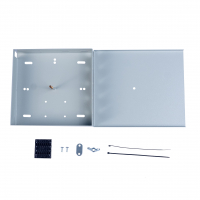 Cabeus FO-WL-4SC/2LC Кросс Распределительный Настенный Микро (с крышкой) до 4 портов SC/LC (duplex) (с ложементом+сплошная панель наружная) серый RAL 7035