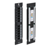 Cabeus PL-12-Cat.5e-WL-Dual IDC Патч-панель настенная, 12 портов RJ-45, категория 5е, с подставкой