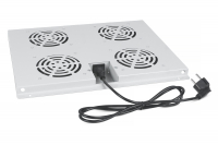 Cabeus TRAY-60 Модуль вентиляторный с 4-я вентиляторами для установки в напольные шкафы серии SH-05C, ND-05C глубиной 600мм