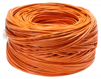 Cabeus UTP-4P-Cat.5e-SOLID-OR Кабель витая пара UTP (U/UTP), категория 5e, 4 пары (24 AWG), одножильный, оранжевый (цена за 1м)