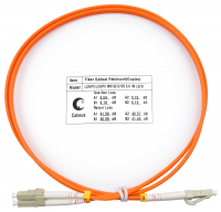 Cabeus FOP-62-LC-LC-1m Шнур оптический duplex LC-LC 62,5/125 mm 1м LSZH