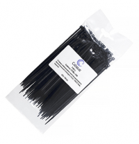 Cabeus CTBL-150 Стяжка нейлоновая неоткрывающаяся, безгалогенная (halogen free), 150x2.5мм, черная (100 шт)