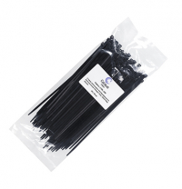 Cabeus CTBL-200 Стяжка нейлоновая неоткрывающаяся, безгалогенная (halogen free), 200x3.6мм, черная (100 шт)