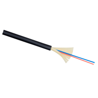 Cabeus TB-A-5-02T-E-K-LSZH-IN/OUT-40 Кабель волоконно-оптический 50/125 (OM2) многомодовый, 2 волокна, плотное буферное покрытие (tight buffer), внутренний/внешний, (-40C ~ +60), LSZH, черный, (F50020212B)