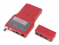 Cabeus CT-SLT-5-1 Тестер для витой пары, коаксиала, телефона, USB, 1394 (батарея в комплекте, светодиод состояния)