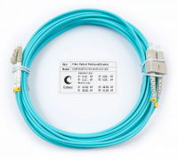 Cabeus FOP-50-LC-SC-7m Шнур оптический duplex LC-SC 50/125 mm OM3 7м LSZH