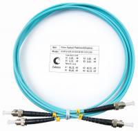 Cabeus FOP-50-ST-ST-1,5m Шнур оптический duplex ST-ST 50/125 mm OM3 1,5м LSZH