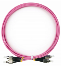 Cabeus FOP-50-OM4-FC-FC-2m Шнур оптический duplex FC-FC 50/125 mm OM4 2м LSZH