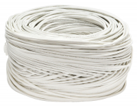 Cabeus UTP-4P-Cat.5e-SOLID-LSZH-WH Кабель витая пара UTP (U/UTP), категория 5e, 4 пары (24 AWG), одножильный, белый, LSZH, нг(А)-HF