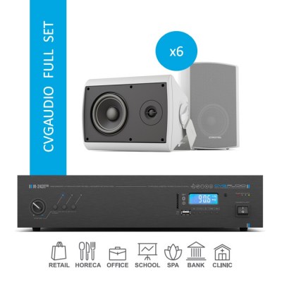 CVGaudio FULL SET/W/150 Комплект звукового оборудования для озвучивания помещений площадью до 150 м2