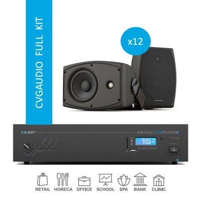 CVGaudio FULL KIT/BL/300 Комплект звукового оборудования для озвучивания помещений площадью до 300 м2