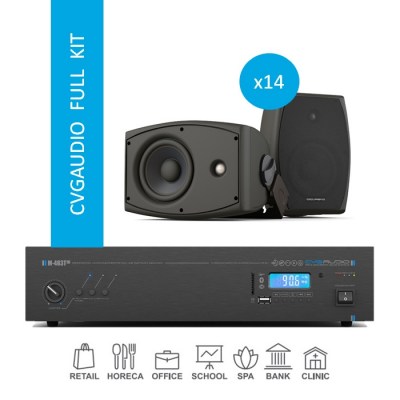 CVGaudio FULL KIT/BL/350 Комплект звукового оборудования для озвучивания помещений площадью до 350 м2