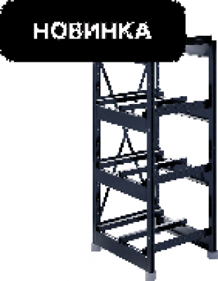 SKAT SBR-125FT-5-1-4
Стеллаж аккумуляторный 600х660х1575, 20 АКБ
125FT (4 яруса 5х1)