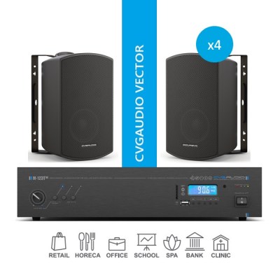 CVGaudio VECTOR/BL/100 Комплект звукового оборудования для озвучивания помещений площадью до 100 м2