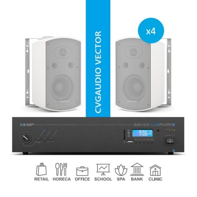 CVGaudio VECTOR/W/100 Комплект звукового оборудования для озвучивания помещений площадью до 100 м2