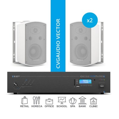 CVGaudio VECTOR/W/50 Комплект звукового оборудования для озвучивания помещений площадью до 50 м2