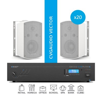 CVGaudio VECTOR/W/500 Комплект звукового оборудования для озвучивания помещений площадью до 500 м2