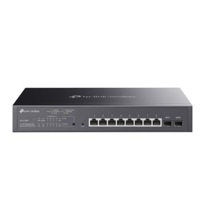 TP-Link SG2210MP – Коммутатор Smart линейки Omada с 8 гигабитными портами PoE+ и 2 портами SFP