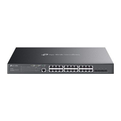 TP-Link SG3428MP – JetStream 28‑портовый гигабитный управляемый коммутатор уровня 2+ с 24 портами PoE+
