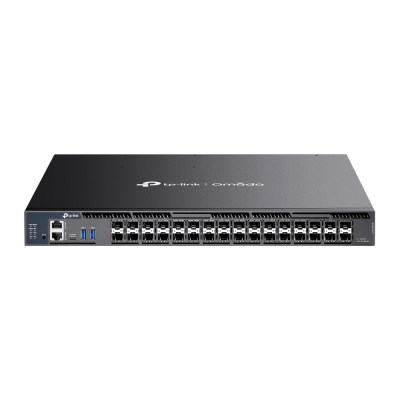 TP-Link SX6632YF – Стекируемый управляемый коммутатор агрегации 3‑го уровня Omada с 26 портами SFP+ и 6 портами SFP28