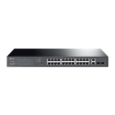 TP-Link TL-SG1428PE – Коммутатор Easy Smart с 26 гигабитными портами RJ45 (24 порта PoE+) и 2 портами SFP
