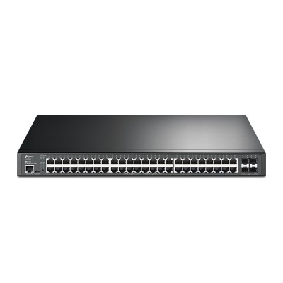 TP-Link TL-SG3452XP – JetStream 48-портовый гигабитный управляемый коммутатор PoE+ уровня 2+ с четырьмя слотами SFP+ 10 Гбит/с