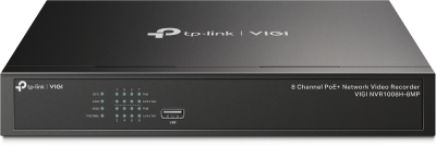 TP-Link VIGI NVR1008H-8MP – 8-канальный сетевой видеорегистратор с поддержкой PoE+