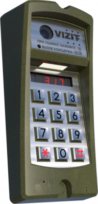 БВД-317FCBW Блок вызова VIZIT